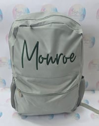 Personalised Embrodey Backpacks available in avarity of colours