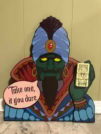 Image 1 of Handmade hand painted Zoltar fortune telling display lowbrow folk art 