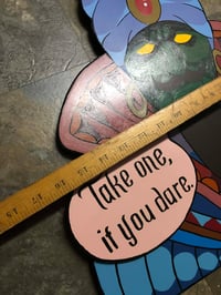 Image 7 of Handmade hand painted Zoltar fortune telling display lowbrow folk art 