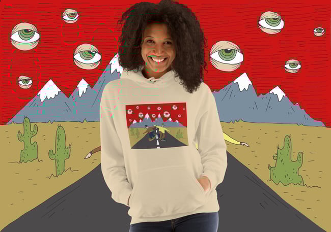 TRIPPY ROAD unisex hoodie