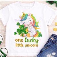 Lucky Unicorn Tee-youth 