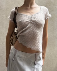Image 2 of MOHAIR BLUSH KNIT TOP