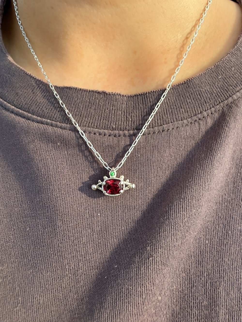 Image of Garnet Eye Pendant