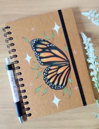 Butterfly Notebook, Notebook, Stationery, A5, Recycled Notebook, Hand Drawn