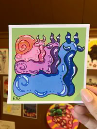Image 1 of Snail Trio Prints + Stickers 