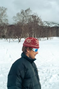 Image 1 of Sol Knit Beanie Red