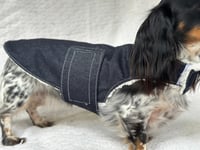 Image 4 of Dark Denim Strap Coat