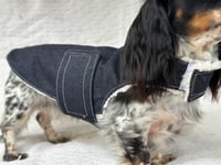 Image 1 of Dark Denim Strap Coat