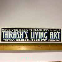 Image 1 of Thrash’s Living Art vintage bumper sticker 