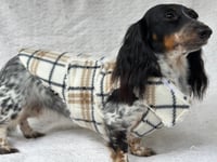 Image 2 of White/Beige Tartan Chest Cover Coat