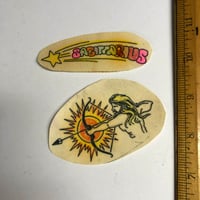 Image 1 of Sagittarius vintage tattoo flash pork chop bits 