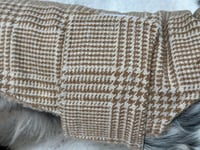 Image 5 of Wool Brown Houndstooth Strap Coat