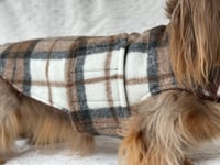 Image 2 of Soft Brown Check Strap Coat