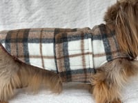 Image 1 of Soft Brown Check Strap Coat