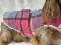 Image 1 of Soft Pink Check Strap Coat