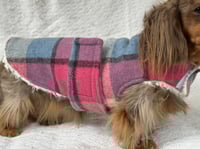 Image 2 of Soft Pink Check Strap Coat