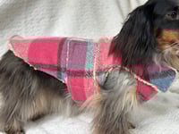 Image 2 of Soft Pink Check Chest Cover Coat