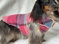 Image 3 of Soft Pink Check Chest Cover Coat