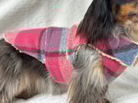 Image 1 of Soft Pink Check Chest Cover Coat