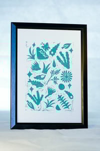 The Collector Linoprint