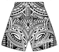 Image 1 of Proud to be polynesian blk ( New shorts)