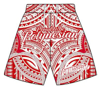 Image 1 of  Proud to be polynesian RED ( New shorts)
