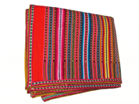 Image 2 of carrot-colored variegated blanket