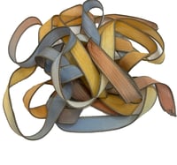 Image 2 of 1PC. RODEO 42" hand dyed wrist wrap bracelet silk ribbon//Yoga wrist wrap bracelet ribbon