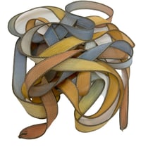 Image 5 of 1PC. RODEO 42" hand dyed wrist wrap bracelet silk ribbon//Yoga wrist wrap bracelet ribbon