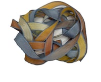 Image 3 of 1PC. AMARILLO SKY 42" hand dyed wrist wrap bracelet silk ribbon//Yoga wrist wrap bracelet ribbon