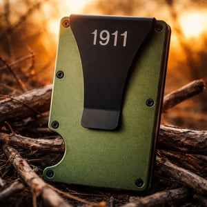 Omega Psi Phi card holder with money clip