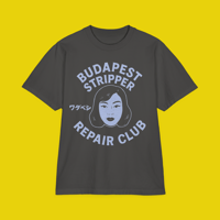 Budapest Stripper Repair Club T‑Shirt — Vintage Graphic Tee