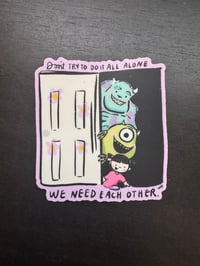 Monsters Purple Sticker
