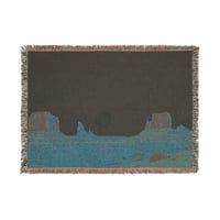 Image 2 of Desert Sunset Woven Blanket — Southwestern Landscape Throw