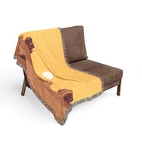 Image 4 of Desert Sunset Woven Blanket — Southwestern Landscape Throw