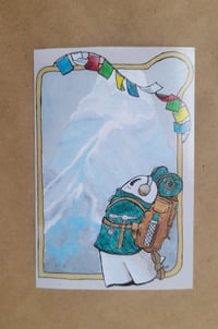 Mini Print--Mountain Climber Swoopy Ghost