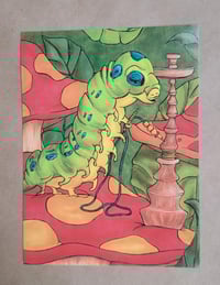 Mini Print--Alice In Wonderland Caterpillar