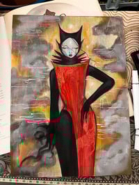 Image 1 of Cleo original on A3 wood 