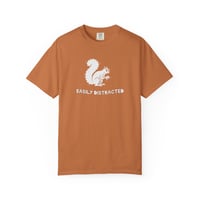 Image 1 of Easily Distracted Squirrel T-Shirt — Funny Casual Graphic Tee