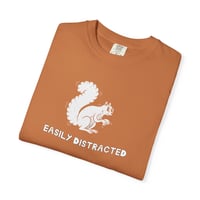 Image 3 of Easily Distracted Squirrel T-Shirt — Funny Casual Graphic Tee