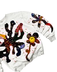 Image 5 of 1 of 1 Butterflies Batik Patchworks Crewneck Size S