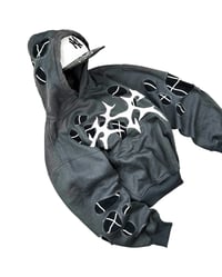 Image 3 of 1 of 1 Void Thorn Distressed Hoodie Size XL fits to XXL