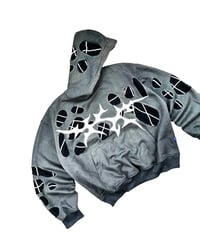 Image 6 of 1 of 1 Void Thorn Distressed Hoodie Size XL fits to XXL