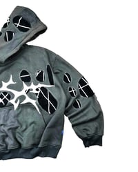 Image 7 of 1 of 1 Void Thorn Distressed Hoodie Size XL fits to XXL