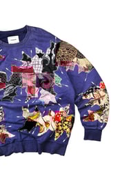 Image 3 of 1 of 1 Midnight Batik Riot Patchworks Crewneck XL