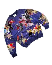 Image 4 of 1 of 1 Midnight Batik Riot Patchworks Crewneck XL