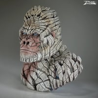 Image 4 of Edge Sculpture "Mountain Gorilla Bust (White)"