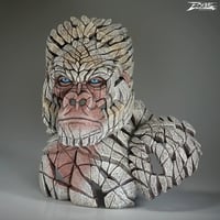 Image 2 of Edge Sculpture "Mountain Gorilla Bust (White)"