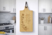 Cutting Board for Decoration Proverbs 16:3