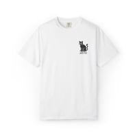 Image 1 of Angry puss cat T-shirt embroidered Unisex Garment-Dyed Tee